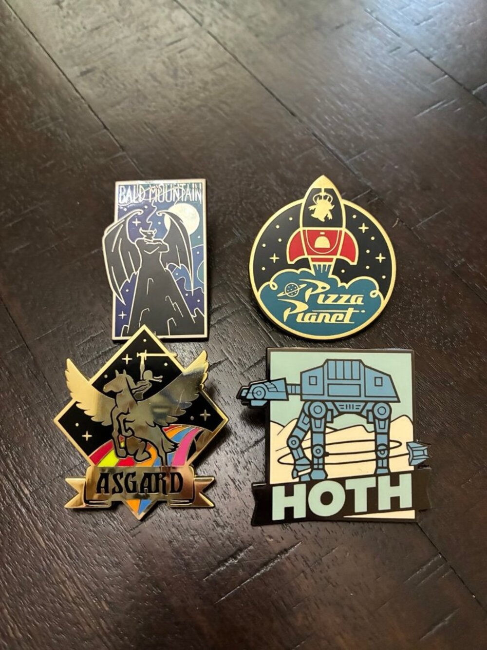 Disney D23 Star Wars and Movies Pin Lot of 4 Pins